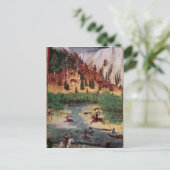 Carte Postale M5751 f.2v Maximilian I chasse au cerf (Debout devant)