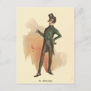 Carte Postale M. Alfred Jingle du Pickwick Papers
