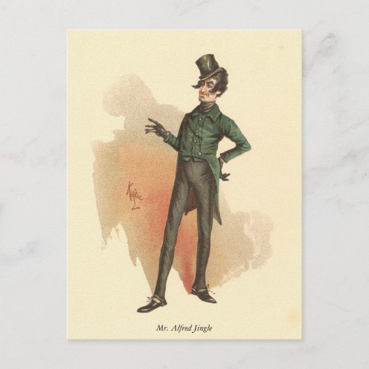 Carte Postale M. Alfred Jingle du Pickwick Papers (Devant)