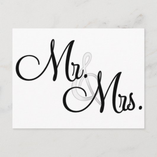 Carte Postale M. & Articles uniques Mme (Devant)