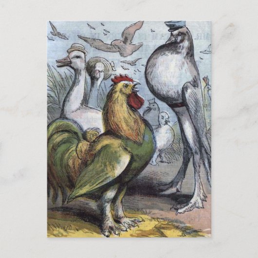 Carte Postale "M. Bantam" Illustration Vintage (Devant)