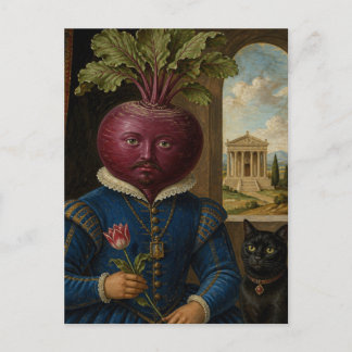 Carte Postale M. Beet et son chat