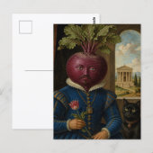 Carte Postale M. Beet et son chat (Devant / Derrière)