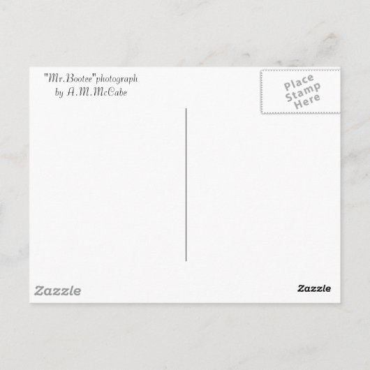 Carte Postale "M. Bootee" (Dos)