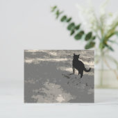 Carte postale M. Cat 010 (Debout devant)