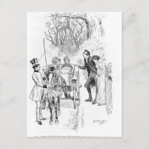 Carte Postale M. Collins et Charlotte étaient debout