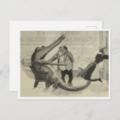 Carte Postale "M. Crocodile au dentiste" (Devant / Derrière)