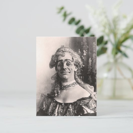 Carte Postale M. Dan Leno en tant que Mère Oie (Debout devant)