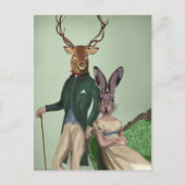 Carte Postale M. Deer et Mme Rabbit 2 (Devant)