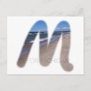 Carte Postale M est pour le Michigan