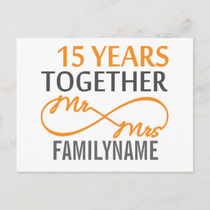 Carte Postale M. et Mme 15th Anniversary