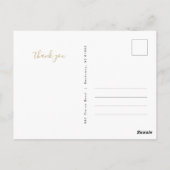 Carte Postale M. et Mme 5 Photo Collage Mariage Merci (Dos)