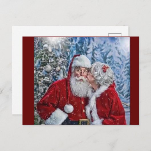 Carte Postale M. et Mme claus (Devant / Derrière)