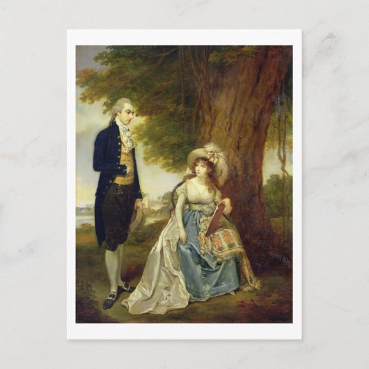 Carte Postale M. et Mme Fraser, c.1785-90 (huile sur toile) (Devant)