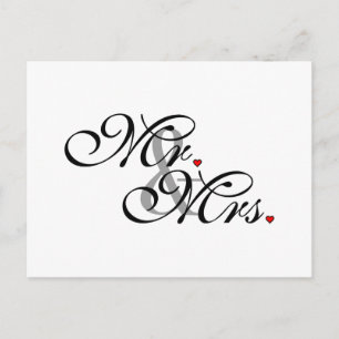 Carte Postale M. et Mme Mari Épouse Sa Nouvelle Mherbe