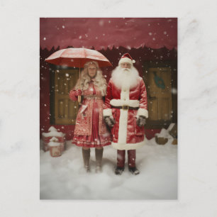 Carte Postale M. et Mme Santa Claus
