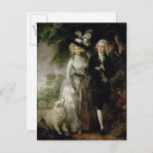 Carte Postale M. et Mme William Hallett, c.1785 (Devant / Derrière)