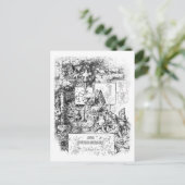 Carte postale M. Fox intelligente (Debout devant)