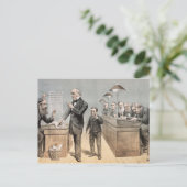 Carte Postale M. Gladstone et ses commis (Debout devant)