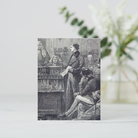 Carte Postale M. Gladstone prononce son discours principal (Debout devant)