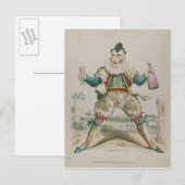 Carte Postale M. Grimaldi en clown (Devant / Derrière)
