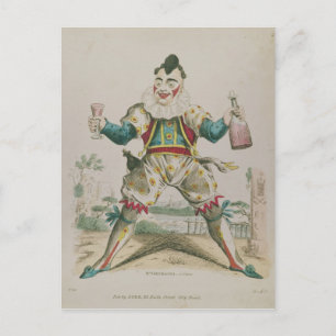 Carte Postale M. Grimaldi en clown