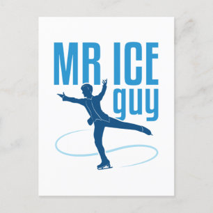Carte Postale M. Ice Guy Patinage artistique Hommes Garçons Pati