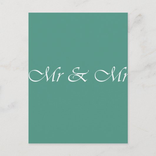Carte Postale M. & M. Typographie (Devant)