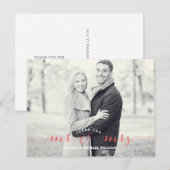 Carte Postale M. & Mme Merci | Corail (Devant / Derrière)
