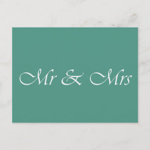 Carte Postale M. & Mme Typographie