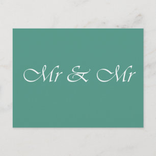 Carte Postale M. & Mme Typographie