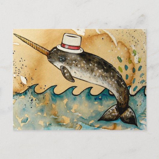 Carte Postale m. narhwal (Devant)