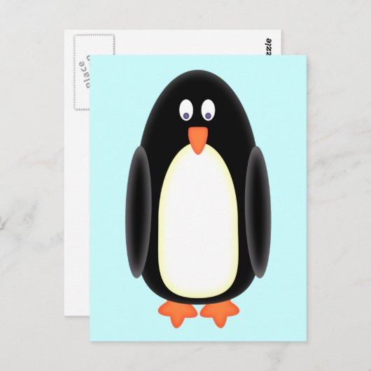 Carte Postale M. Penguin (Devant / Derrière)