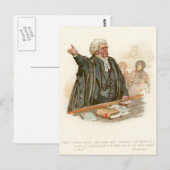 Carte Postale M. Perker de Pickwick Papers (Devant / Derrière)