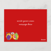 Carte Postale M. Purple & Miss Green Cute Caractère de dessin an (Dos)