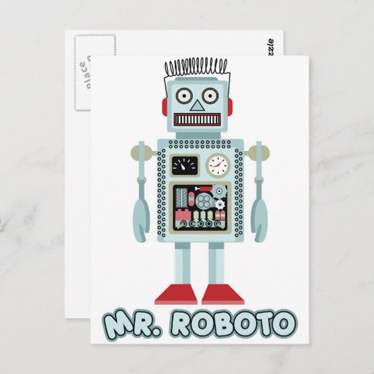 Carte Postale M. Roboto (Devant / Derrière)