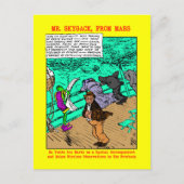 Carte Postale M. Skygack observe les passagers malades du mal de (Devant)