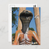 Carte Postale M. Snake AKA Cobra Head ... Enfer bouddhiste (Devant / Derrière)