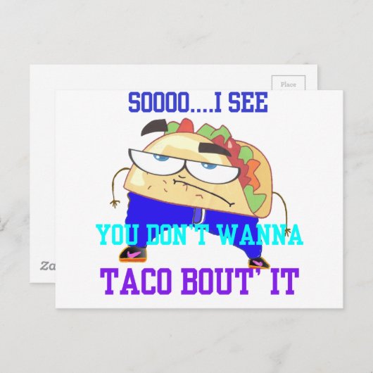 Carte Postale M. Taco (Devant / Derrière)