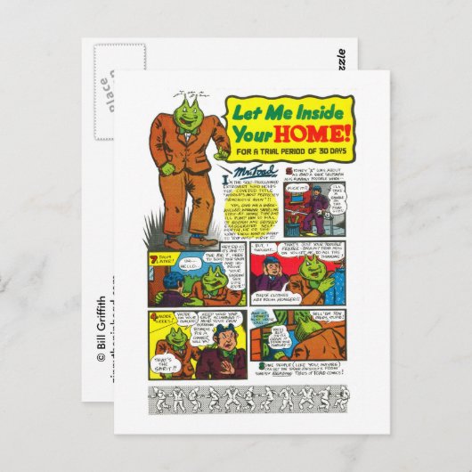 Carte Postale M. Toad va changer votre vie ! (Devant / Derrière)