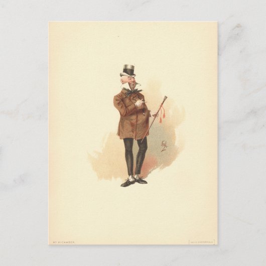 Carte Postale M. Wilkins Micawber David Copperfield (Devant)