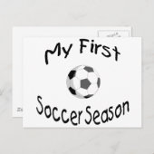 Carte Postale Ma 1ère saison de football (Devant / Derrière)