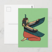 Carte postale Ma’at (déesse égyptienne) (Devant / Derrière)