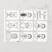 Carte Postale Ma barbe en dimensions alternatives (Devant)