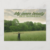 Carte Postale "Ma beauté intérieure" Motivation Affirmation (Devant)