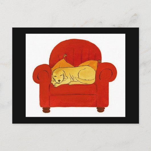 CARTE POSTALE MA CHAISE ROUGE COSY (Devant)