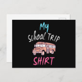 Carte Postale Ma chemise de voyage à l'école (Devant / Derrière)