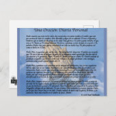 Carte Postale Ma collection quotidienne de prières en espagnol (Devant / Derrière)