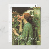 Carte Postale Ma douce Rose de Waterhouse (Devant / Derrière)