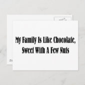 Carte Postale Ma famille (Devant / Derrière)